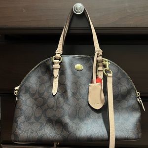 Coach F26184 Peyton Signature Cora Domed Satchel